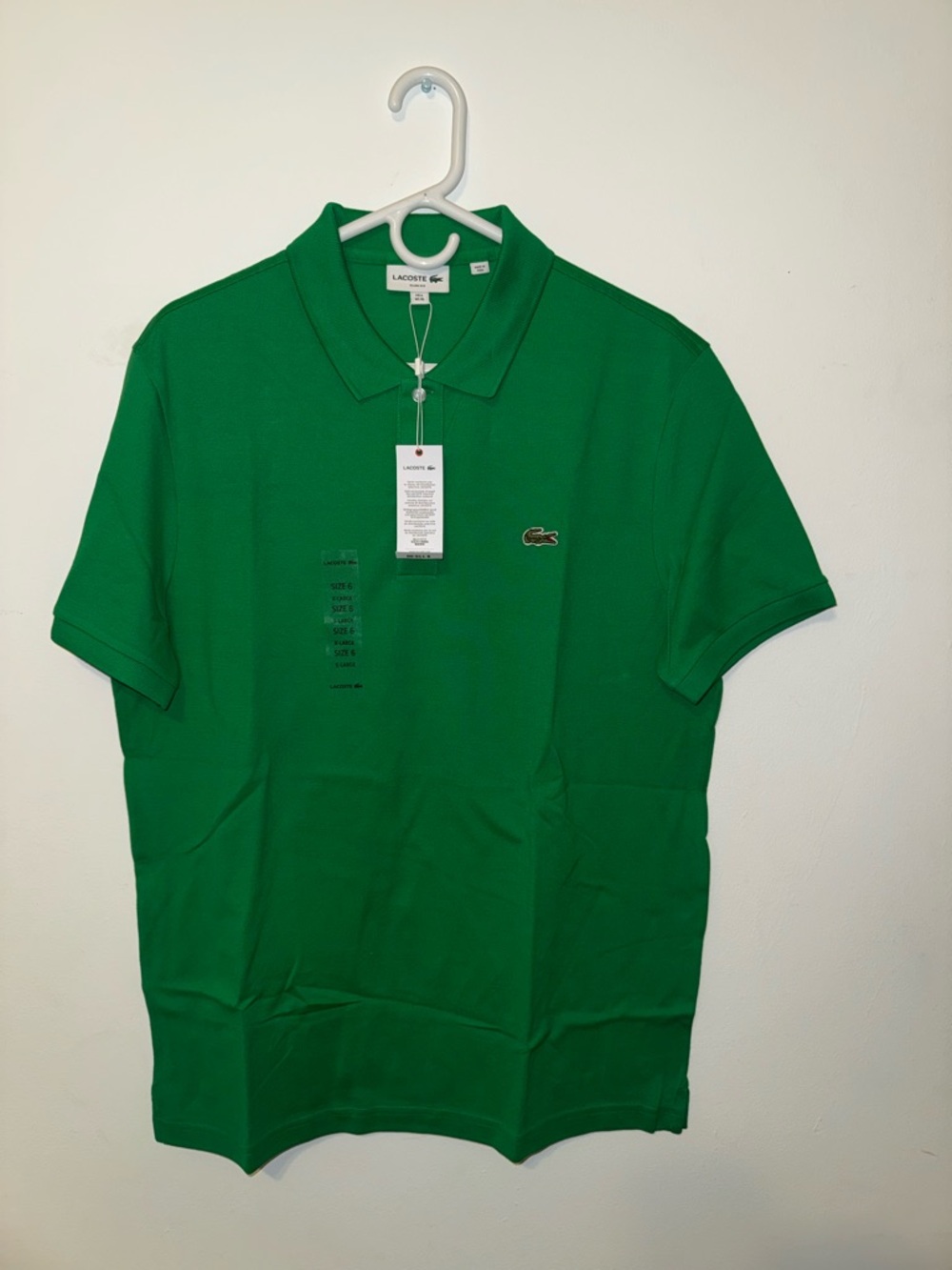 Lacoste Men’s  Green Piqué Polo Shirt size XL
